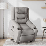Fauteuil inclinable électrique gris nuage tissu