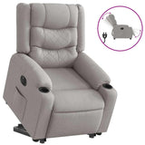 Fauteuil inclinable électrique gris nuage tissu
