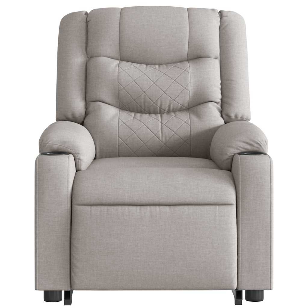 Fauteuil inclinable électrique gris nuage tissu