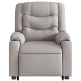 Fauteuil inclinable électrique gris nuage tissu
