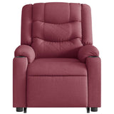 Fauteuil inclinable de massage électrique Rouge bordeaux Tissu