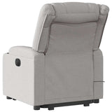 Fauteuil inclinable de massage électrique gris nuage tissu