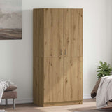 Armoire en chêne artisanal 90 x 52 x 200 cm bois d'ingénierie