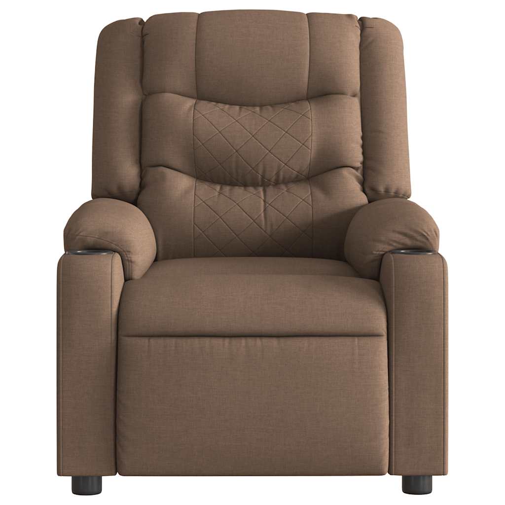 Fauteuil inclinable Marron Tissu