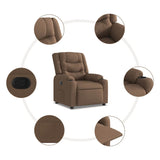 Fauteuil inclinable Marron Tissu