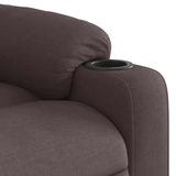 Fauteuil inclinable Marron foncé Tissu