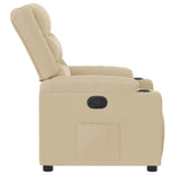 Fauteuil inclinable Crème Tissu