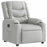 Fauteuil inclinable gris nuage tissu