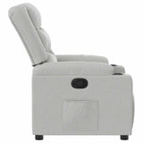 Fauteuil inclinable gris nuage tissu