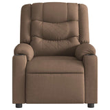 Fauteuil de massage inclinable Marron Tissu