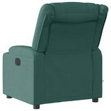 Fauteuil de massage inclinable Vert foncé Tissu
