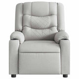 Fauteuil de massage inclinable gris nuage tissu