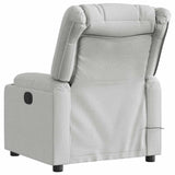 Fauteuil de massage inclinable gris nuage tissu