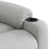Fauteuil de massage inclinable gris nuage tissu