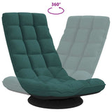 Fauteuil de sol pivotant vert foncé 70x51x79 cm tissu