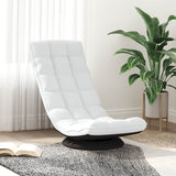 Fauteuil de sol pivotant blanc 70x51x79 cm tissu