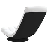 Fauteuil de sol pivotant blanc 70x51x79 cm tissu