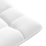 Fauteuil de sol pivotant blanc 70x51x79 cm tissu