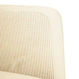 Canapé-chaise accoudoirs crème 54 cm tissu velours côtelé