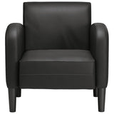 Chaise de canapé avec accoudoirs noir 54 cm similicuir
