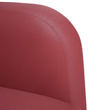 Chaise de canapé et accoudoirs rouge bordeaux 54 cm similicuir