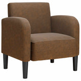 Chaise de canapé avec accoudoirs marron 54 cm similicuir