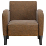 Chaise de canapé avec accoudoirs marron 54 cm similicuir