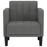 Canapé-chaise accoudoirs gris foncé 53 cm tissu