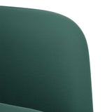 Fauteuil avec accoudoirs vert foncé 54 cm velours