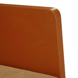 Fauteuil avec accoudoirs marron 55 cm velours