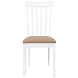 Chaises à manger coussins 2 pcs blanc bois massif caoutchouc