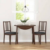 Chaises à manger coussins 2 pcs marron bois massif caoutchouc