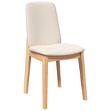 Chaises à manger coussins 2 pcs bois massif caoutchouc