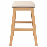 chaises de bar avec coussins 2 pcs bois massif d'hévéa