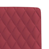 Chaises à manger lot de 4 rouge bordeaux similicuir