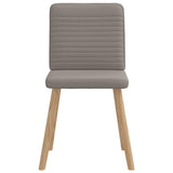 Chaises à manger lot de 4 taupe tissu