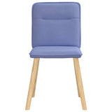 Chaises à manger lot de 4 bleu jean tissu