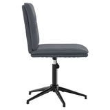 Chaises à manger lot de 2 Gris foncé Velours