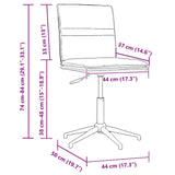 Chaises à manger lot de 2 Noir Velours