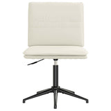 Chaises à manger lot de 2 Crème Velours