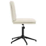 Chaises à manger lot de 2 Crème Velours