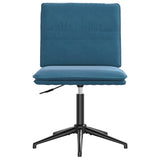 Chaises à manger lot de 2 Bleu Velours