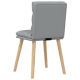 Chaises à manger lot de 4 gris clair tissu