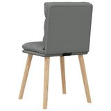 Chaises à manger lot de 4 gris foncé tissu