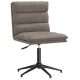 Chaises à manger lot de 2 gris similicuir