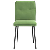 Chaises à manger lot de 4 vert clair velours