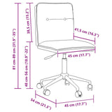 Chaises à manger lot de 2 crème similicuir