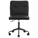 Chaises à manger lot de 2 noir similicuir