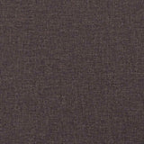 Chaises à manger lot de 6 marron foncé tissu