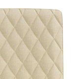 Chaises à manger lot de 6 crème tissu